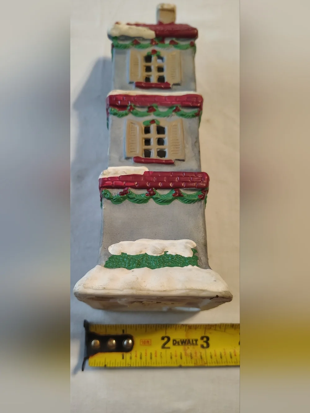 Vintage Christmas Three Story Cottage Candle Tower